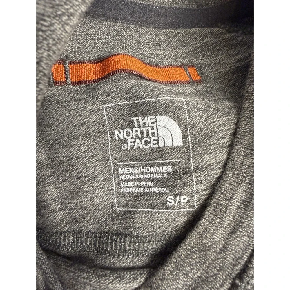 The North Face Copperwood Crewneck Raglan Long Sleeve Gray Men's Small Logo